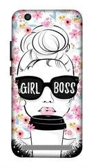 Redmi 5A Back Cover Girl Boss Printed Hard Case
