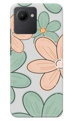 Realme C30 / Realme C30s / Narzo 50i Prime Back Cover Aesthetic Flower Printed Hard Case