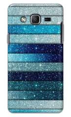 Samsung Galaxy On5 Back Cover Blue Glitter Printed Hard Case