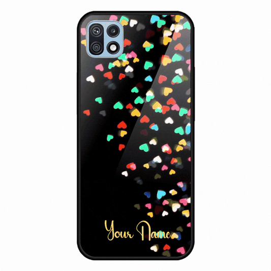 Personalized Floral Name Glass Phone Case