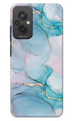 Xiaomi Redmi 11 Prime 4G Back Cover Blue Marble Printed Hard Case