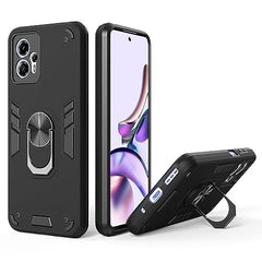 Moto G13 Cover - Premium Motorola G13 Back Cover, Sleek and Protective Moto G13 Backcover, Stylish Motorola G13 Back Cover 360 Degree Full Protection with Ring Holder Kickstand