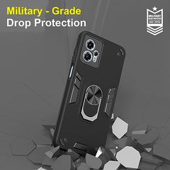 Moto G13 Cover - Premium Motorola G13 Back Cover, Sleek and Protective Moto G13 Backcover, Stylish Motorola G13 Back Cover 360 Degree Full Protection with Ring Holder Kickstand