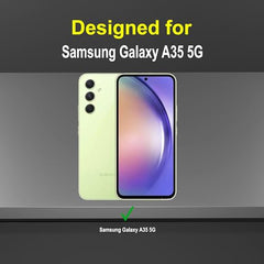 Samsung A35 5G Back Cover | Durable and Stylish Samsung A35 5+G Back Cover | Perfect Fit Samsung A35 5G Cover | 360 Degree Full Protection with Ring Holder Kickstand