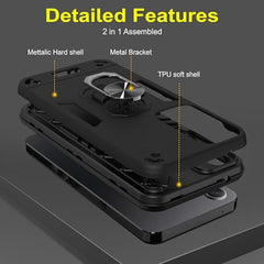 Samsung A35 5G Back Cover | Durable and Stylish Samsung A35 5+G Back Cover | Perfect Fit Samsung A35 5G Cover | 360 Degree Full Protection with Ring Holder Kickstand
