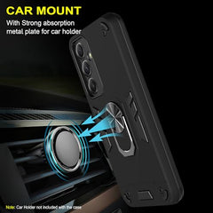 Samsung A35 5G Back Cover | Durable and Stylish Samsung A35 5+G Back Cover | Perfect Fit Samsung A35 5G Cover | 360 Degree Full Protection with Ring Holder Kickstand