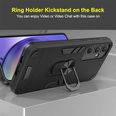 Samsung A55 Back Cover, A55 Samsung Mobile 5G Back Cover, Samsung A55 5G Back Cover 360 Degree Full Protection with Ring Holder Kickstand