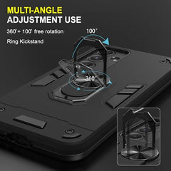 Samsung A55 Back Cover, A55 Samsung Mobile 5G Back Cover, Samsung A55 5G Back Cover 360 Degree Full Protection with Ring Holder Kickstand