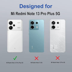 Redmi Note 13 Pro Plus Back Cover | Durable Redmi Note 13 Pro Plus Cover | Protective Redmi Note 13 Pro Plus 5G Back Cover | Transperent Back cover