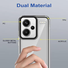 Redmi Note 13 Pro Plus Back Cover | Durable Redmi Note 13 Pro Plus Cover | Protective Redmi Note 13 Pro Plus 5G Back Cover | Transperent Back cover