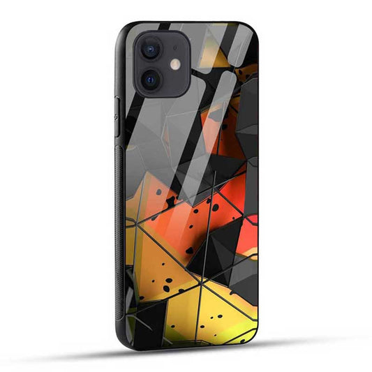 Abstract Slim Fit Glass Case