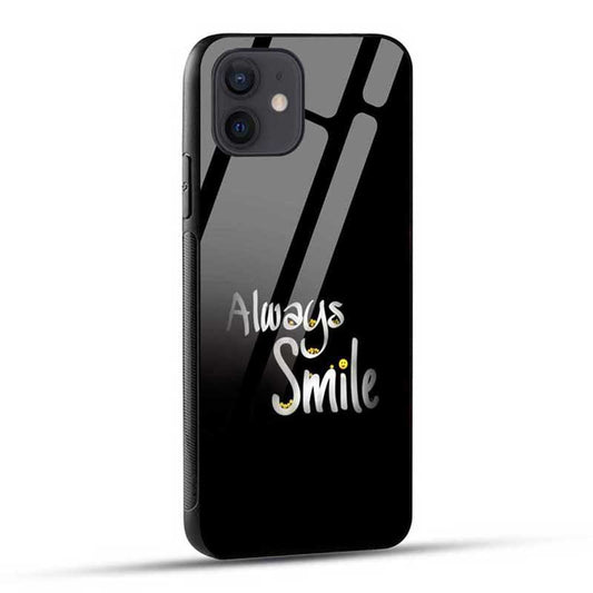 Always Smile Happy Glass Case