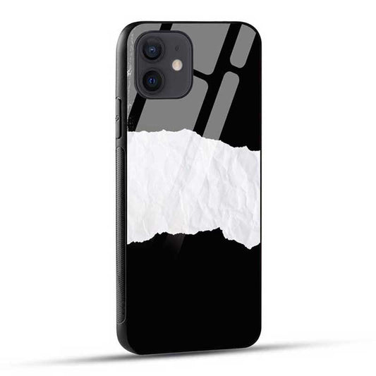 Black And White Pattern Glass Case
