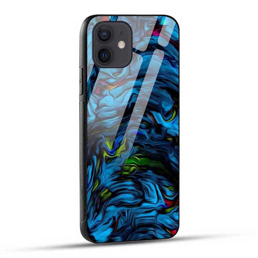 Blue Abstract Glass Case