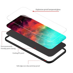 Abstract Slim Fit Glass Case