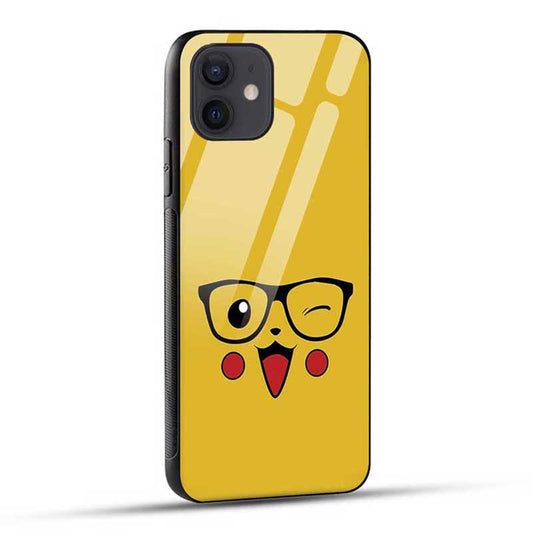 Cartoon With Glasses Glass Case