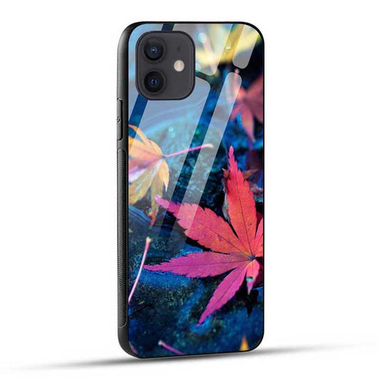 Colorful Leaf Trending Glass Case