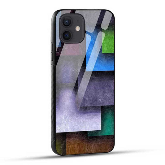 Colorful Squares Glass Case