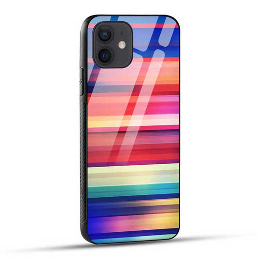 Colorful Stripes Glass Case