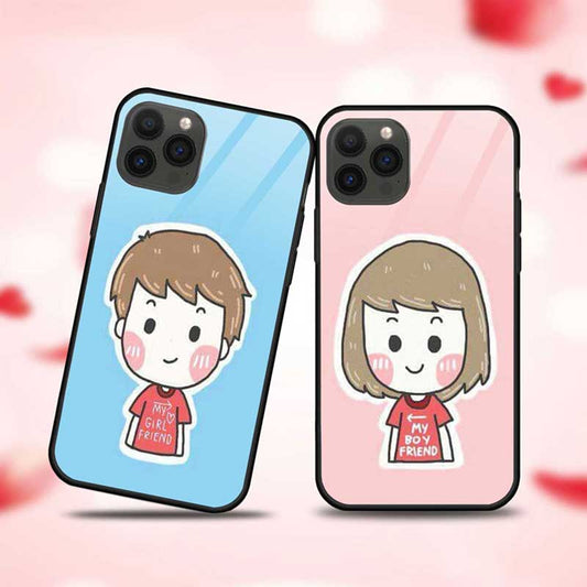 Couple Being Shy  Glass Couple Case
