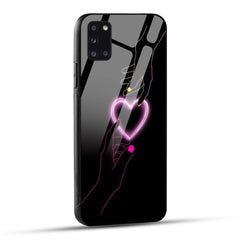 Samsung Galaxy A31 Back Cover Love Forever Heart Printed Glass Case