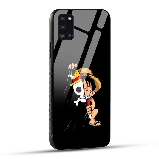 Samsung Galaxy A31 Back Cover Luffy Printed Glass Case