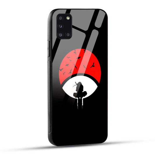 Samsung Galaxy A31 Back Cover Itachi Uchiha Printed Glass Case