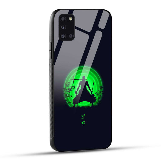 Samsung Galaxy A31 Back Cover Zoro Printed Glass Case