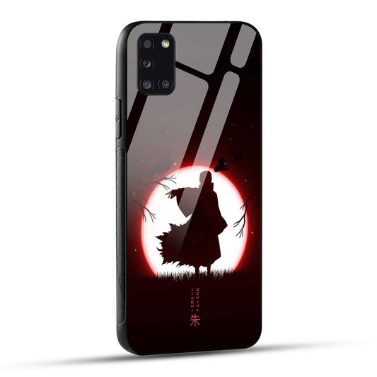 Samsung Galaxy A31 Back Cover Itachi Uchiha Printed Glass Case