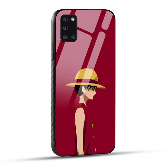 Samsung Galaxy A31 Back Cover Luffy Printed Glass Case