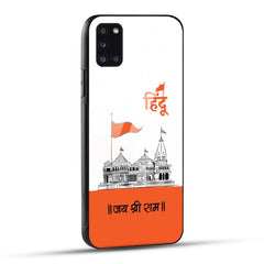 Samsung Galaxy A31 Back Cover Jai Shree Ram Mandir Art Printed Glass Case