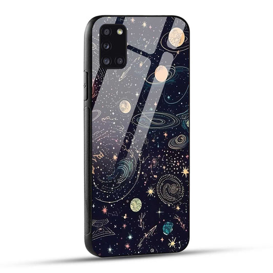 Samsung Galaxy A31 Back Cover Beauty Of Multiverse Art Printed Glass Case