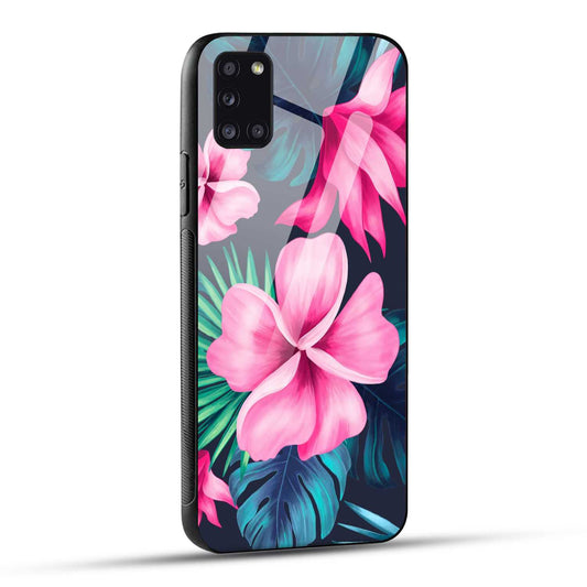 Samsung Galaxy A31 Back Cover Retro Flowers  Printed Glass Case