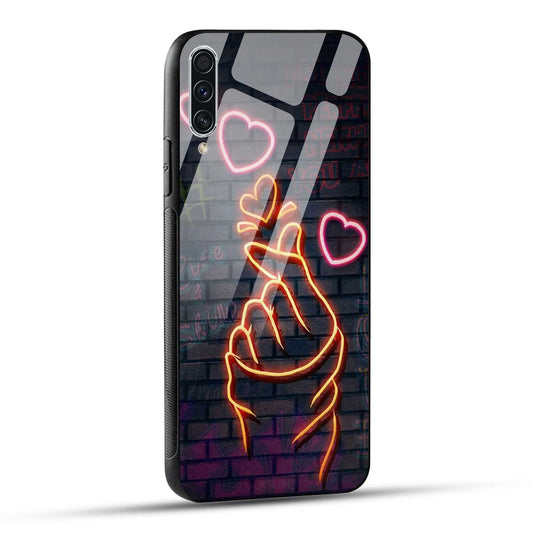 Samsung Galaxy A70 / Samsung Galaxy A70s Back Cover Swag Cute Hearts Printed Glass Case