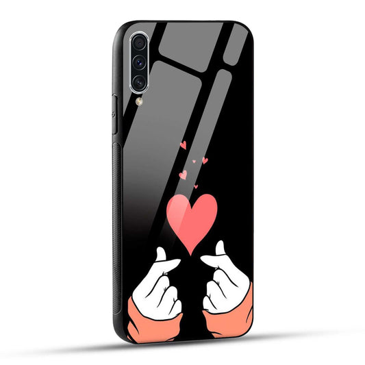 Samsung Galaxy A70 / Samsung Galaxy A70s Back Cover Love Expressing Printed Glass Case