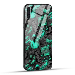 Samsung Galaxy A70 / Samsung Galaxy A70s Back Cover Boom Printed Glass Case