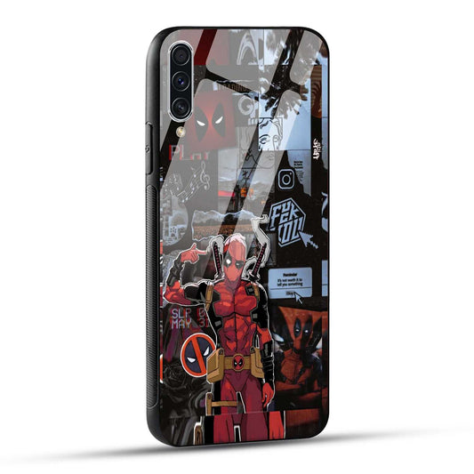 Samsung Galaxy A70 / Samsung Galaxy A70s Back Cover Superhero Collage Printed Glass Case