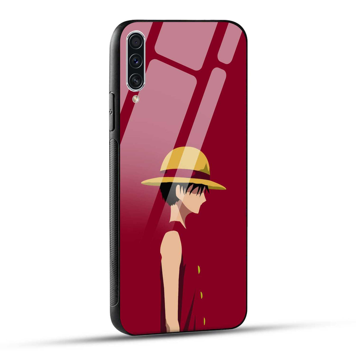 Samsung Galaxy A70 / Samsung Galaxy A70s Back Cover Luffy Printed Glass Case