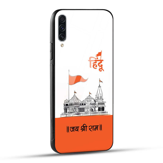 Samsung Galaxy A70 / Samsung Galaxy A70s Back Cover Jai Shree Ram Mandir Art Printed Glass Case