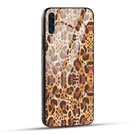 Samsung Galaxy A70 / Samsung Galaxy A70s Back Cover Unique Brown Texture Printed Glass Case