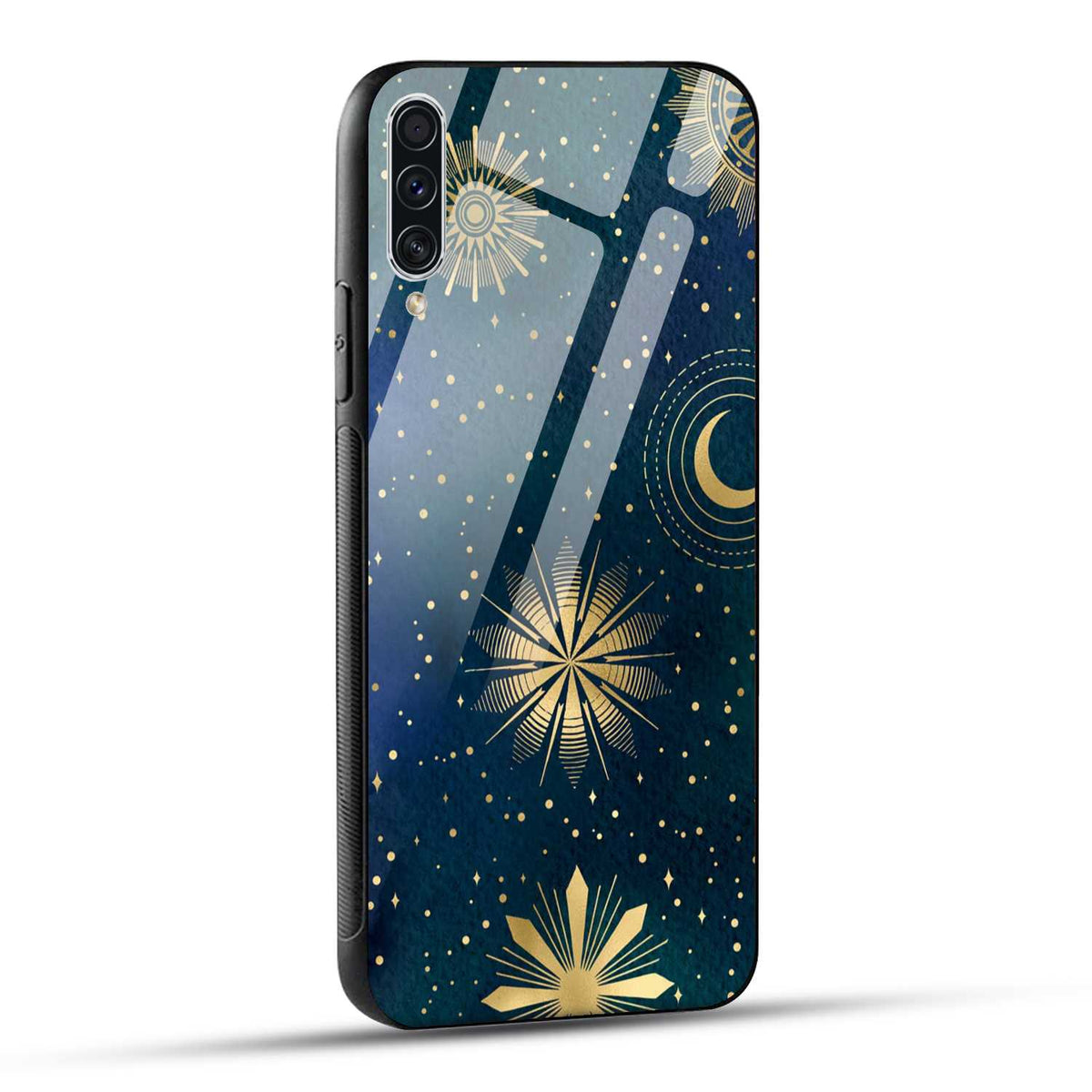 Samsung Galaxy A70 / Samsung Galaxy A70s Back Cover Art Of Moon Printed Glass Case