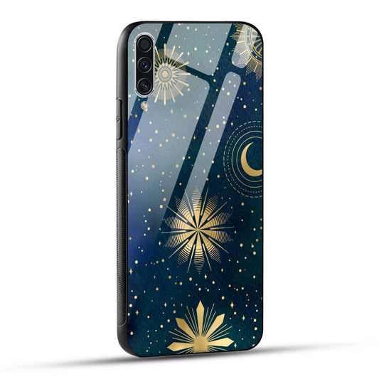 Samsung Galaxy A70 / Samsung Galaxy A70s Back Cover Art Of Moon Printed Glass Case