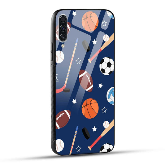 Samsung Galaxy A70 / Samsung Galaxy A70s Back Cover Every Sports Matter Printed Glass Case