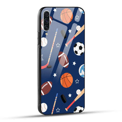 Samsung Galaxy A70 / Samsung Galaxy A70s Back Cover Every Sports Matter Printed Glass Case