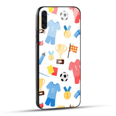 Samsung Galaxy A70 / Samsung Galaxy A70s Back Cover Love For Football Printed Glass Case