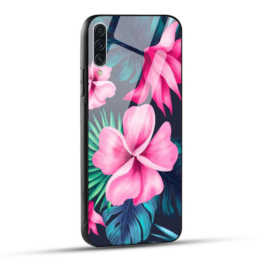 Samsung Galaxy A70 / Samsung Galaxy A70s Back Cover Retro Flowers  Printed Glass Case