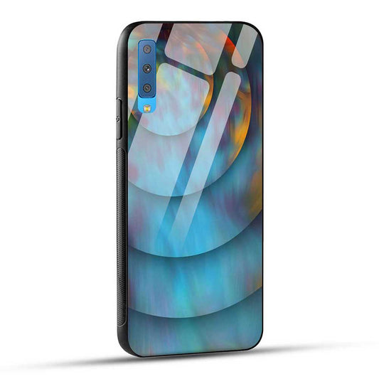 Samsung Galaxy A7 2018 Back Cover Abstractions Glass Case