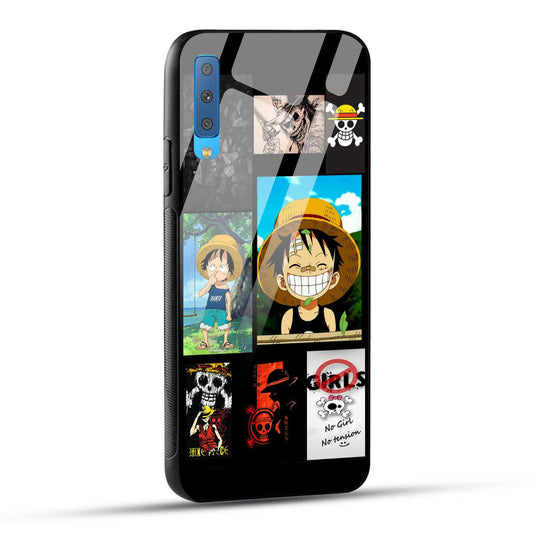 Samsung Galaxy A7 2018 Back Cover No Girls No Tension Printed Glass Case