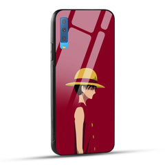 Samsung Galaxy A7 2018 Back Cover Luffy Printed Glass Case