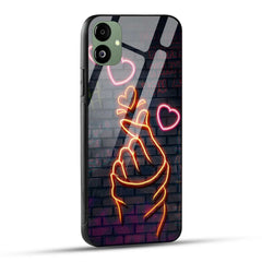 Samsung Galaxy F14 5G Back Cover Swag Cute Hearts Printed Glass Case